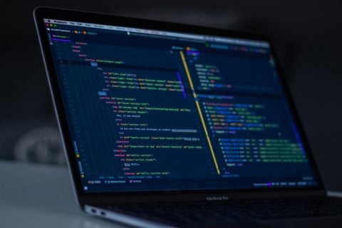 Next.js code on screen